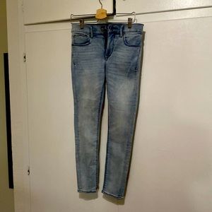 Express Light wash denim legging size 6S/6C